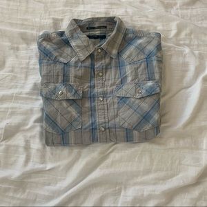 Forever 21 Plaid Button Down Long Sleeve Shirt